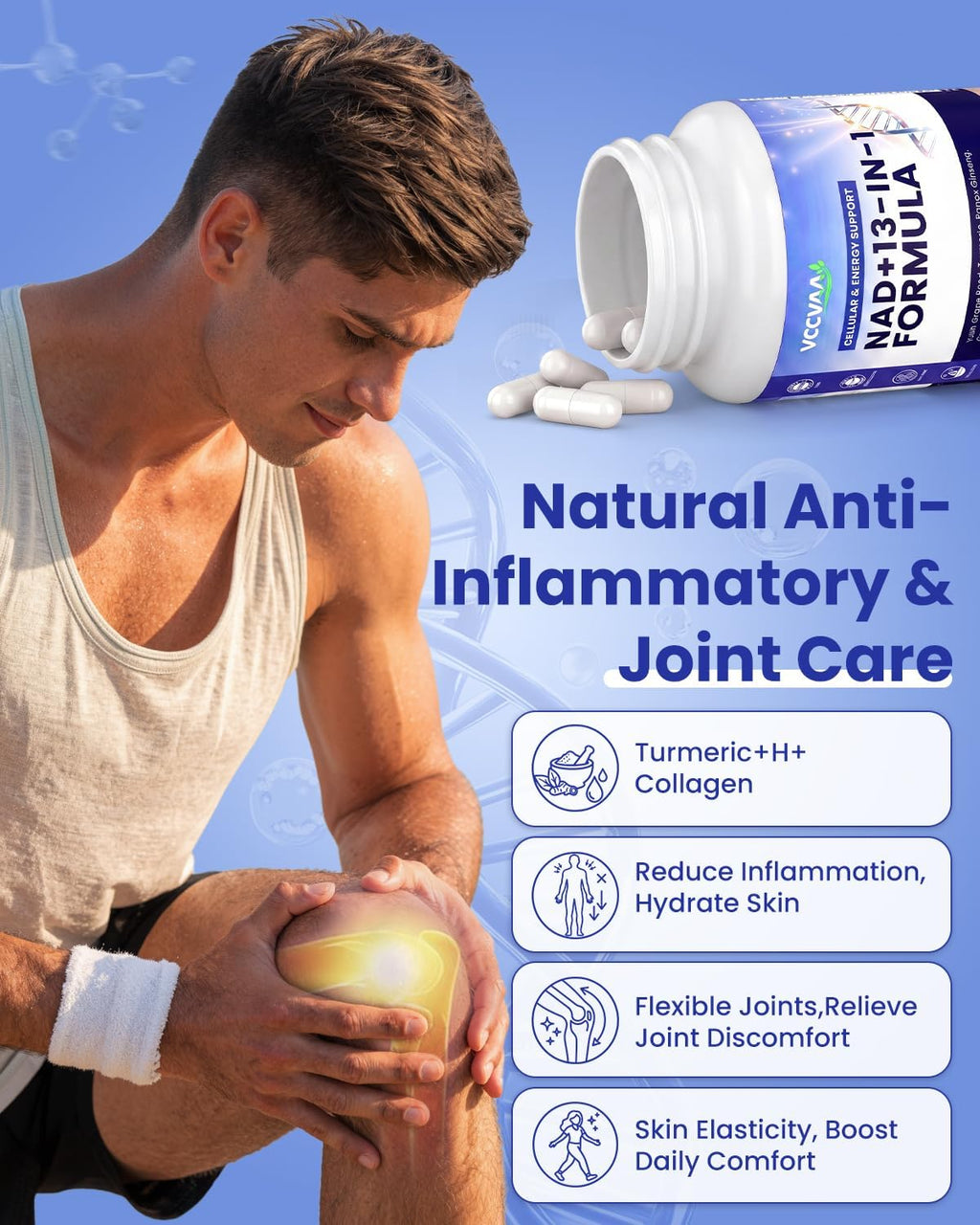 NAD+CoQ10 Supplement-120 Capsules