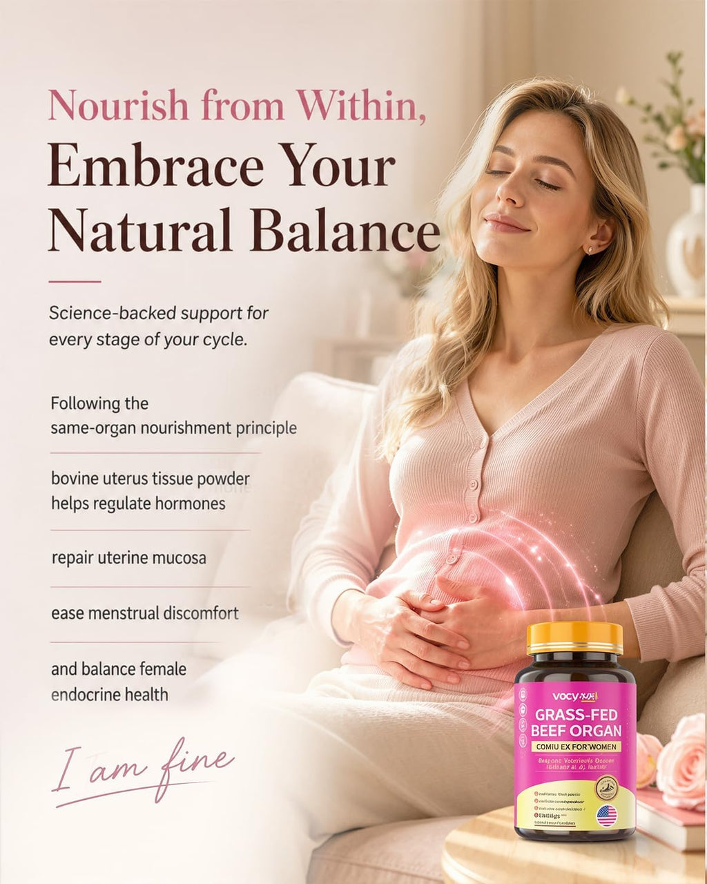 Beef Organ Supplement for Women-120 Caps