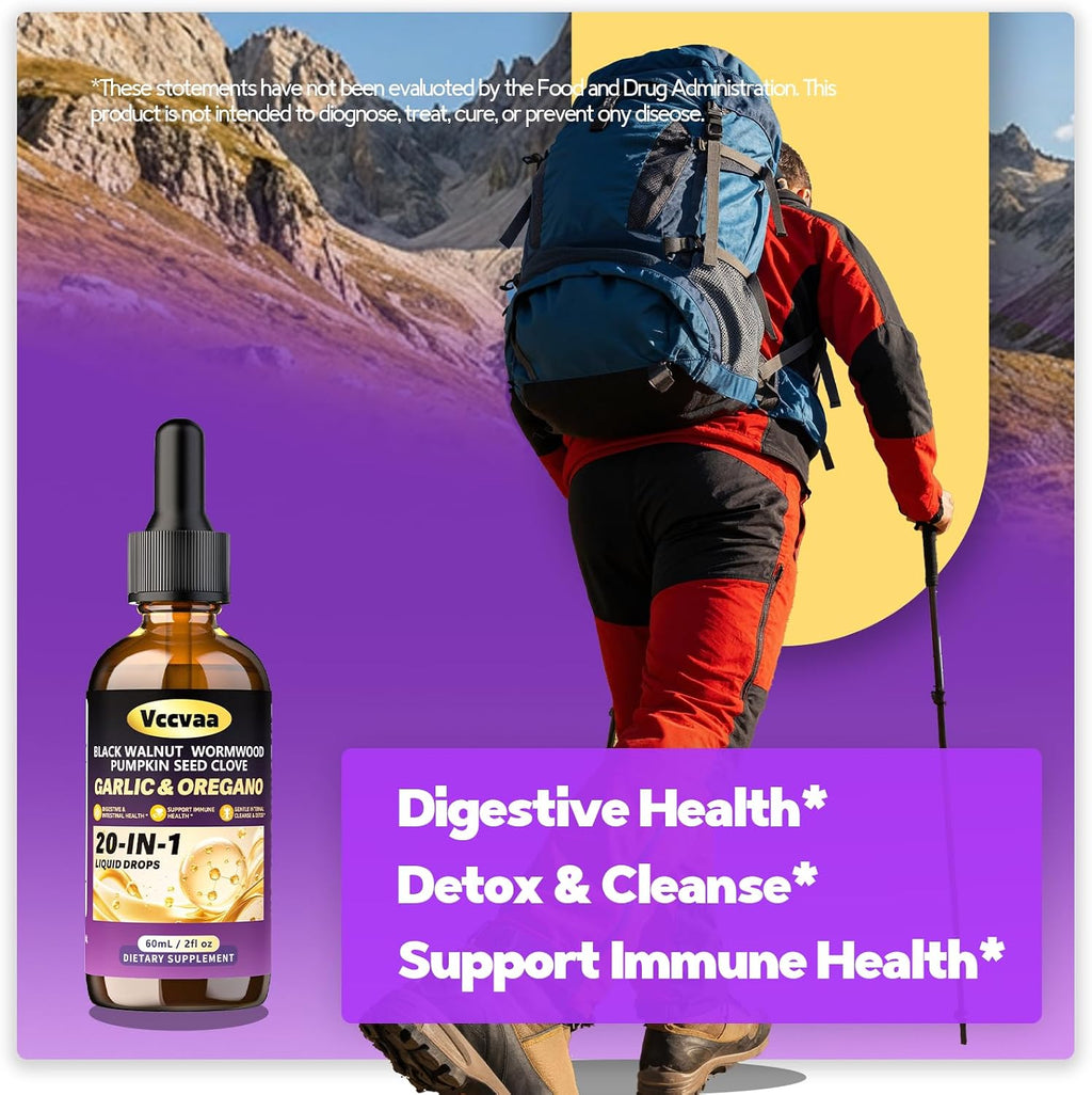 20-in-1 Wormwood Black Walnut Clove Parasite Cleanse-2FL Oz