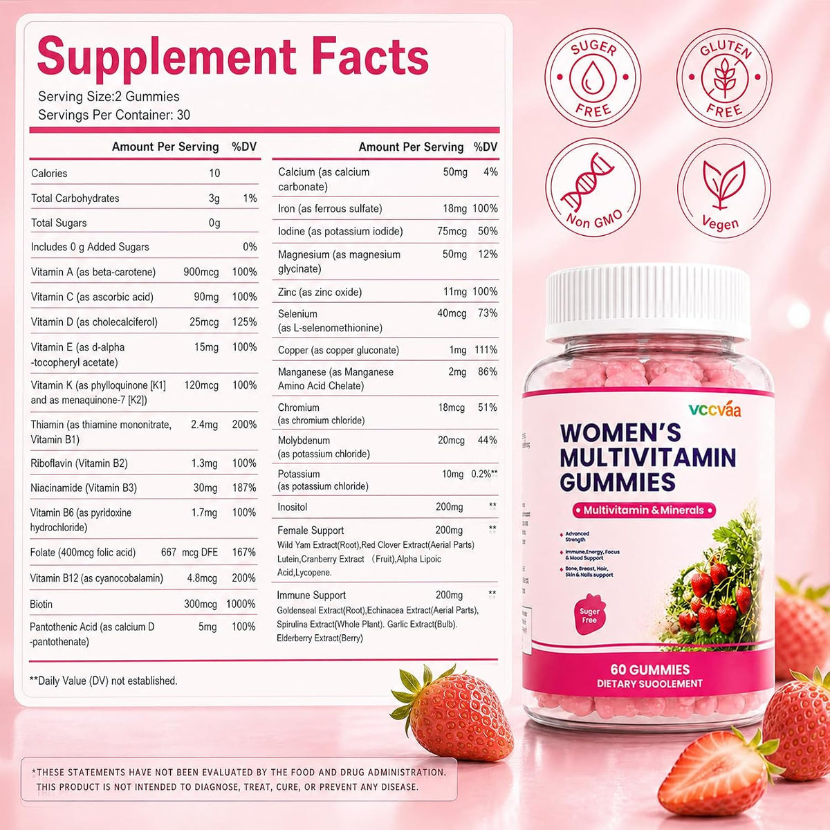 Multivitamin for Women Sugar-Free Gummies