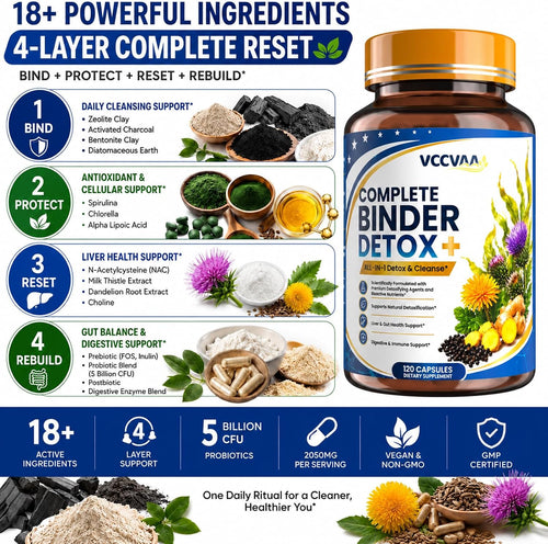 18+ Ingredients Detox & Full Body Cleanse Pills