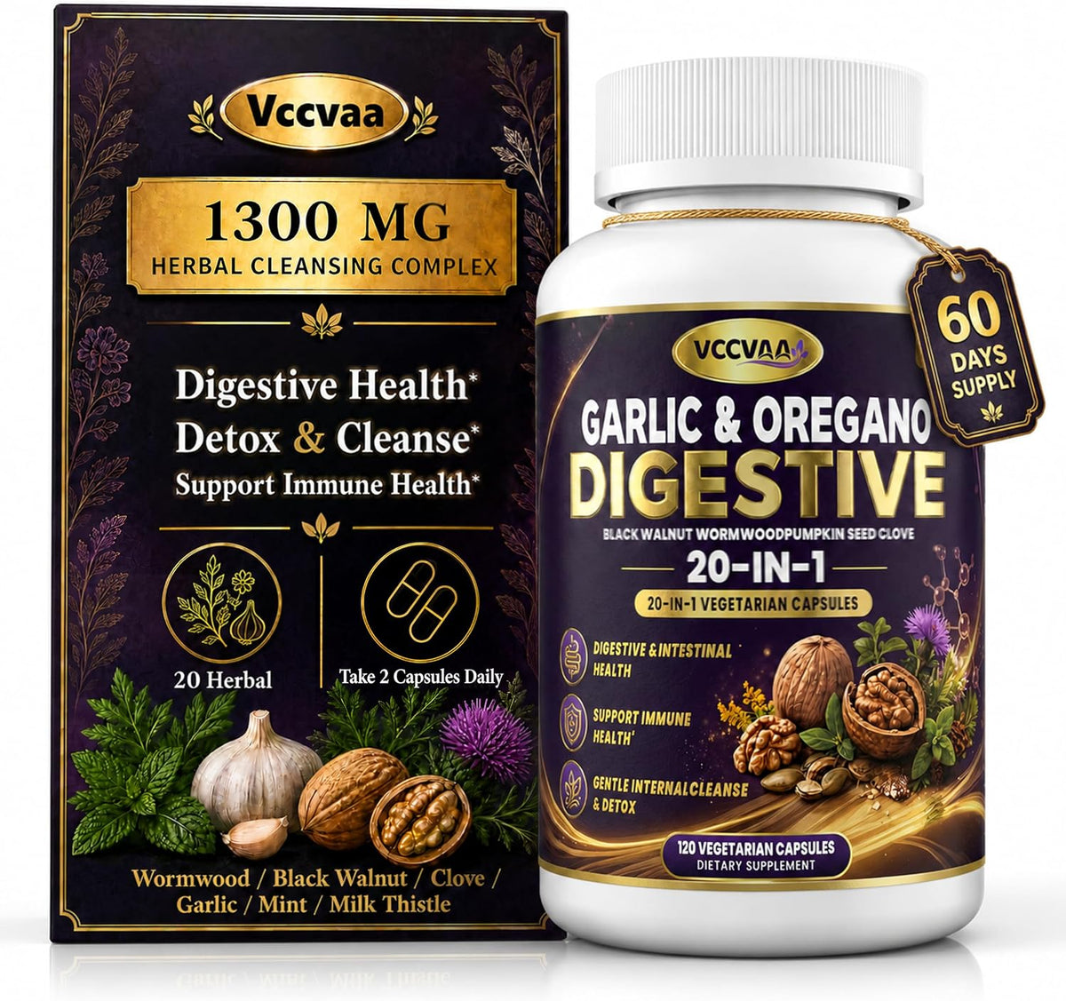Parasite Cleanse for Humans with Wormwood Capsule